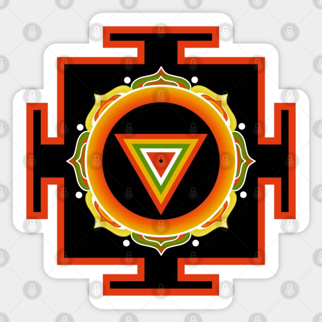 KALI YUGA Yantra (7) Sticker by GourangaStore